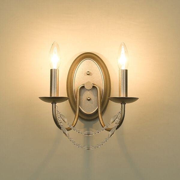 Mirabella Golden Aura Two-Light Wall Sconce, image 4
